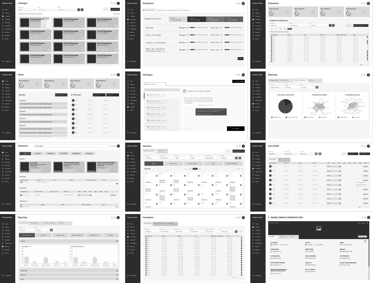 Presence Talents — UI 1